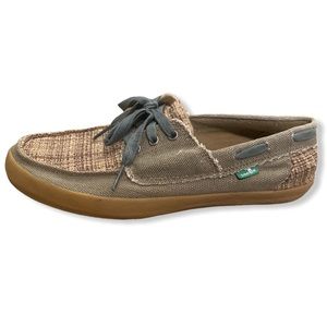 Sanuk Men’s Lace-up Casual Boat Loafers